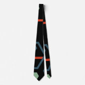 Hexagon Geometric Muster Krawatte (Vorderseite)