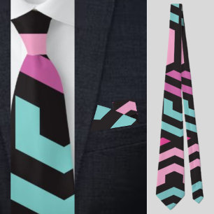 Hexagon Geometric Muster Krawatte