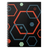 Hexagon Geometric Muster Notizblock (Vorderseite)