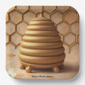 "Hexagon Harmony" Pappteller (Vorderseite)