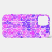 Hexagon-Illustrationsmuster Case-Mate iPhone Hülle (Rückseite (Horizontal))