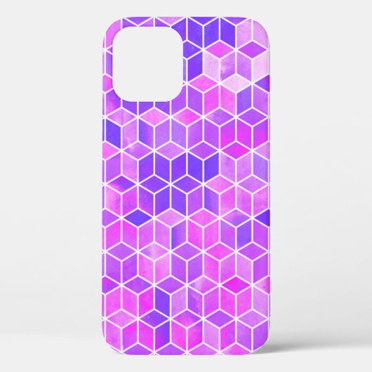 Hexagon-Illustrationsmuster Case-Mate iPhone Hülle (Rückseite)