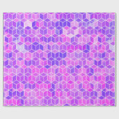 Hexagon-Illustrationsmuster Geschenkpapier (Flach)
