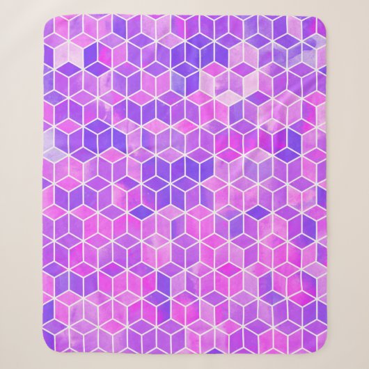 Hexagon-Illustrationsmuster Sherpadecke (Vorderseite)