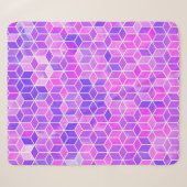 Hexagon-Illustrationsmuster Sherpadecke (Vorderseite (Horizontal))