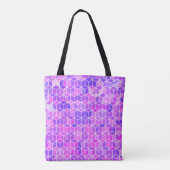 Hexagon-Illustrationsmuster Tasche (Rückseite)