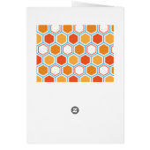 Hexagon in orange, blue and white (Hinten)