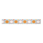 Hexagon in orange, blue and white satinband (Vorderseite)