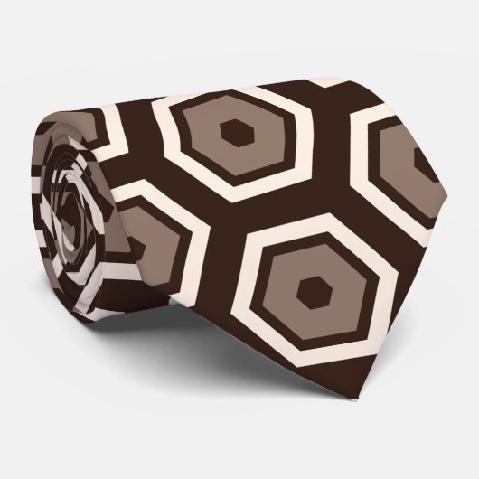 Hexagon-Layer Herren-Schlips Krawatte (Gerollt)
