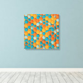 Hexagon Leinwanddruck (Insitu (Holzboden))