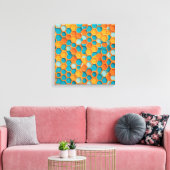 Hexagon Leinwanddruck (Insitu (Wohnzimmer))