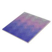 Hexagon Lila rosa Abstraktes Muster Fliese (Seite)