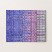 Hexagon Lila rosa Abstraktes Muster Puzzle (Horizontal)