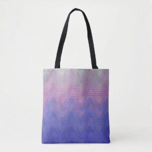 Hexagon Lila rosa Abstraktes Muster Tasche