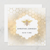 Hexagon-Logo-Karte Einladung (Vorne/Hinten)