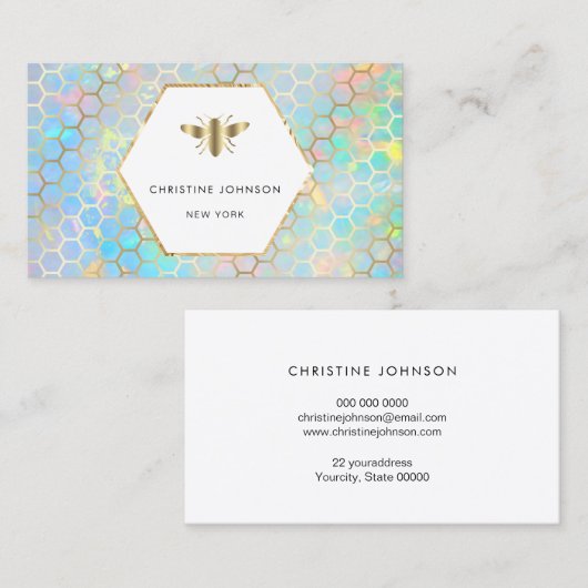 Hexagon-Logo Visitenkarte (Vorne/Hinten)