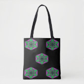 Hexagon Mandala Bag Tasche (Vorderseite)