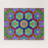 Hexagon Mandala Design 1.11.23.1 Puzzle (Horizontal)