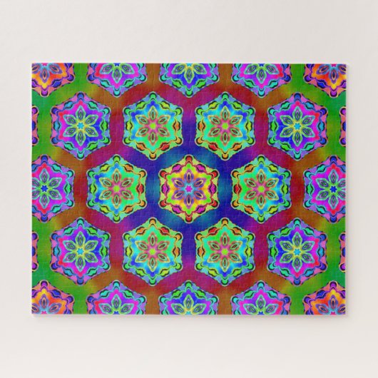 Hexagon Mandala Design 1.11.23.1 Puzzle (Horizontal)