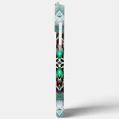 Hexagon mit Banner und Graffiti, digital Case-Mate iPhone Hülle (Rückseite / Links)