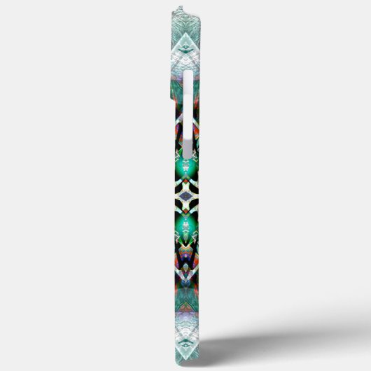 Hexagon mit Banner und Graffiti, digital Case-Mate iPhone Hülle (Rückseite / Links)