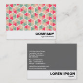 Hexagon Muster 04 Visitenkarte (Vorne/Hinten)