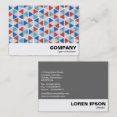 Hexagon Muster 05 Visitenkarte (Vorne/Hinten)