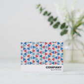 Hexagon Muster 05 Visitenkarte (Stehend Vorderseite)