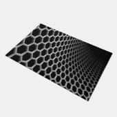 Hexagon Muster Fußmatte (Schrägansicht)