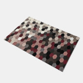 Hexagon-Muster im Grau und in den Fußmatte (Schrägansicht)