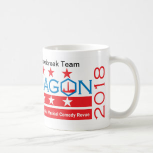 Hexagon Newsbreak Team 2018 11 Unze-Tasse Kaffeetasse
