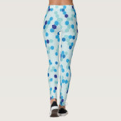 Hexagon Pattern Blue Leggings (Rückseite)