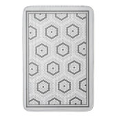Hexagon Penny Tile Hex Tile Muster Badematte (Vorderseite Vertikal)