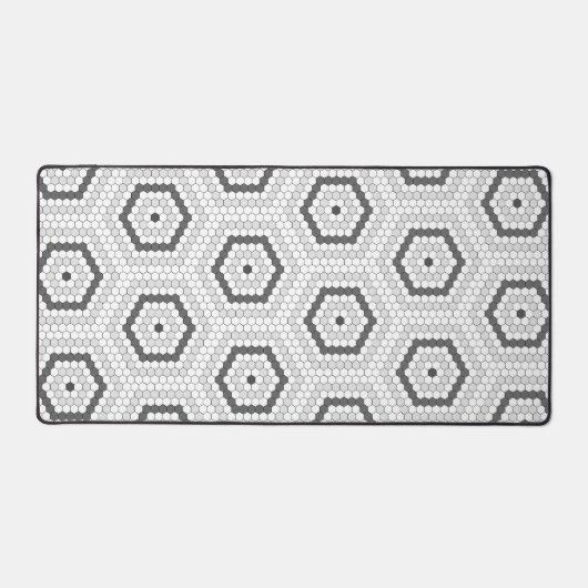 Hexagon Penny Tile Hex Tile Muster Schreibtischunterlage (Vorderseite)