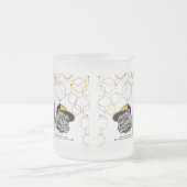 Hexagon-Pitti gespiegelt Mattglastasse (Mittel)