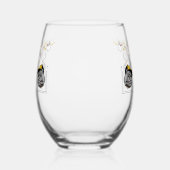 Hexagon-Pitti gespiegelt Weinglas Ohne Stiel (Rechts)