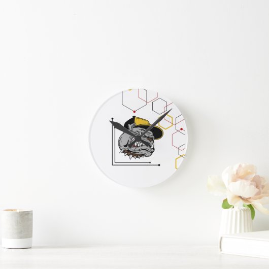 Hexagon-Pitti Runde Wanduhr (Zuhause)