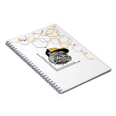 Hexagon-Pitti Spiral-Notizblock Notizblock (Rechte Seite)