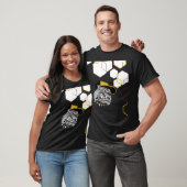 Hexagon-Pitti T-Shirt Basic Dunkel (Unisex)