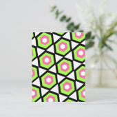 Hexagon Postkarte (Stehend Vorderseite)