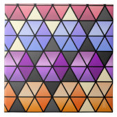 Hexagon Quilt in Lilac, Orchid, Orange + Rose Fliese (Vorderseite)