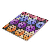 Hexagon Quilt in Lilac, Orchid, Orange + Rose Fliese (Seite)