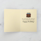 Hexagon Quilt Warm Rainbow - Personalisierter Gebu Karte (Innenseite)