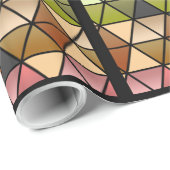 Hexagon Quilt (Warm-Regenbogen) v2 Geschenkpapier (Rolleneckpunkt)