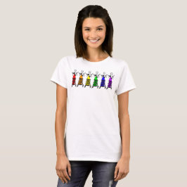 Hexagon-Regenbogen-Prallplatten-Shirt T-Shirt