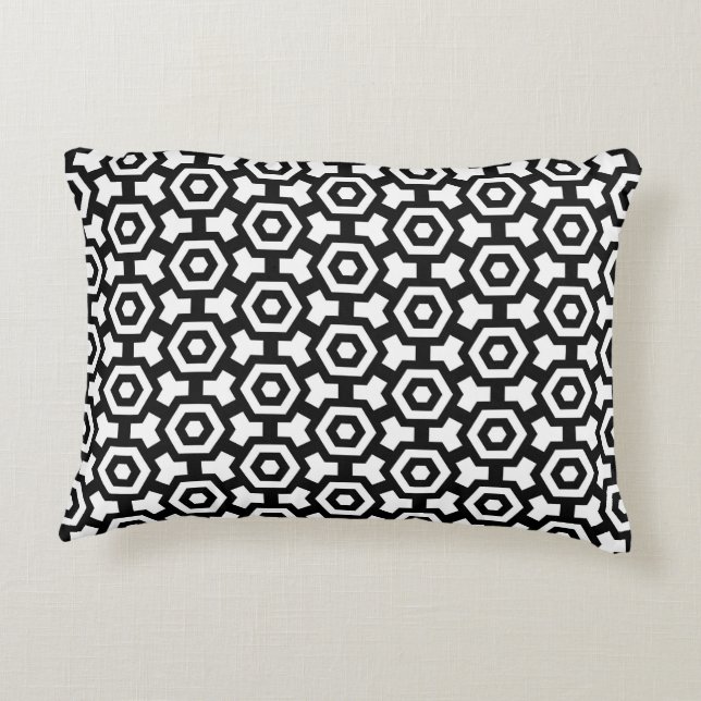 Hexagon Rings Accent Pillow Zierkissen (Rückseite)