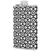 Hexagon Rings Vinyl Wrapped Flask 8oz Flachmann (Links)