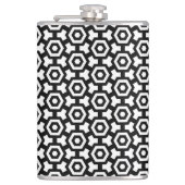 Hexagon Rings Vinyl Wrapped Flask 8oz Flachmann (Vorderseite)