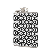 Hexagon Rings Wrapped Vinyl Flask 6oz Flachmann (Links)