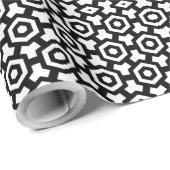 Hexagon Rings Wrapping Paper Geschenkpapier (Rolleneckpunkt)